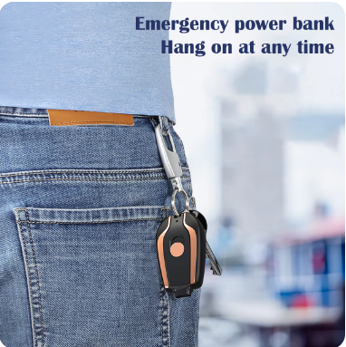 Llavero Power Bank Portátil Cargador de Emergencia